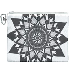 Mandala Flower Lotus Canvas Cosmetic Bag (xxxl)