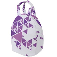 Art Purple Triangle Travel Backpacks