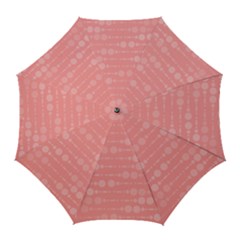 Background Polka Dots Pink Golf Umbrellas