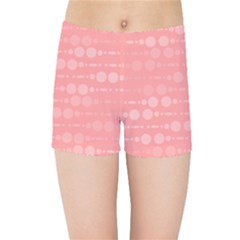 Background Polka Dots Pink Kids  Sports Shorts