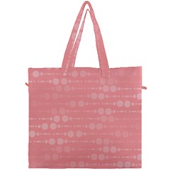 Background Polka Dots Pink Canvas Travel Bag by Mariart