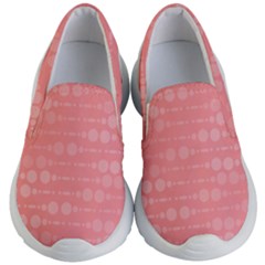 Background Polka Dots Pink Kids  Lightweight Slip Ons