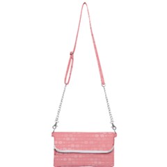 Background Polka Dots Pink Mini Crossbody Handbag