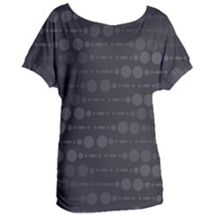 Background Polka Dots Women s Oversized Tee