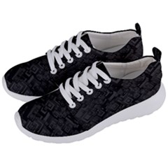 Black Rectangle Wallpaper Grey Men s Lightweight Sports Shoes by Mariart