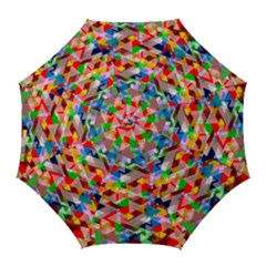 Background Triangle Rainbow Golf Umbrellas