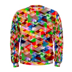 Background Triangle Rainbow Men s Sweatshirt