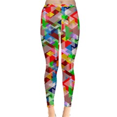 Background Triangle Rainbow Inside Out Leggings