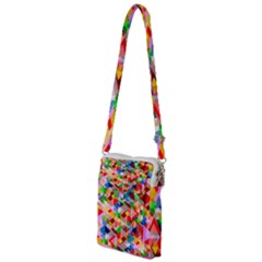 Background Triangle Rainbow Multi Function Travel Bag by Mariart