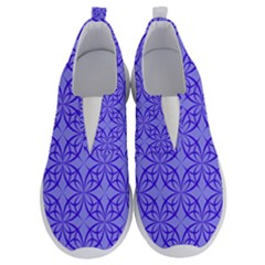 Blue Curved Line No Lace Lightweight Shoes