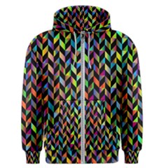 Abstract Geometric Men s Zipper Hoodie