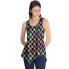 Abstract Geometric Sleeveless Tunic