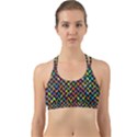 Abstract Geometric Back Web Sports Bra View1