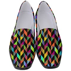 Abstract Geometric Women s Classic Loafer Heels