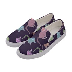 Animals Mouse Women s Canvas Slip Ons