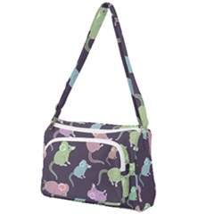 Animals Mouse Front Pocket Crossbody Bag by Mariart