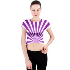 Background Whirl Wallpaper Crew Neck Crop Top by Mariart