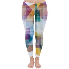 Abstract Background Classic Winter Leggings