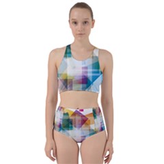 Abstract Background Racer Back Bikini Set by Mariart