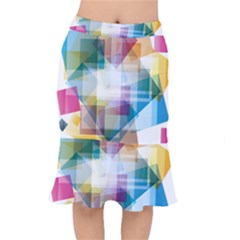 Abstract Background Mermaid Skirt