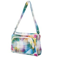 Abstract Background Front Pocket Crossbody Bag