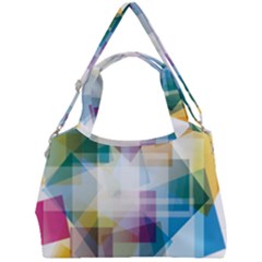 Abstract Background Double Compartment Shoulder Bag