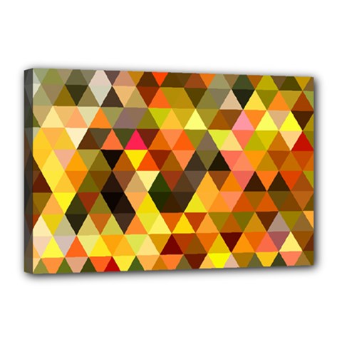 Abstract Geometric Triangles Shapes Canvas 18  X 12  (stretched)