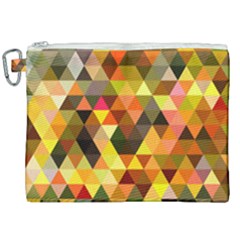 Abstract Geometric Triangles Shapes Canvas Cosmetic Bag (xxl) by Mariart