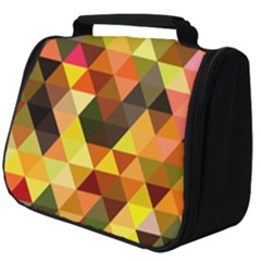 Abstract Geometric Triangles Shapes Full Print Travel Pouch (big)