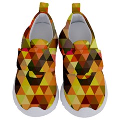 Abstract Geometric Triangles Shapes Kids  Velcro No Lace Shoes