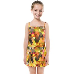 Abstract Geometric Triangles Shapes Kids  Summer Sun Dress