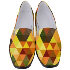 Abstract Geometric Triangles Shapes Women s Classic Loafer Heels by Mariart