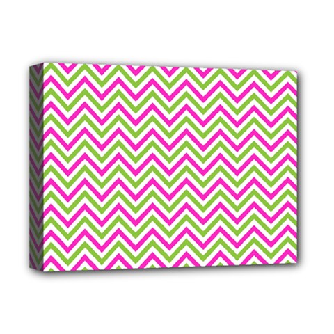 Abstract Chevron Deluxe Canvas 16  X 12  (stretched) 