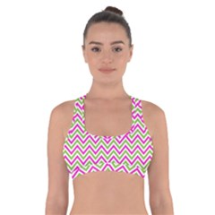 Abstract Chevron Cross Back Sports Bra