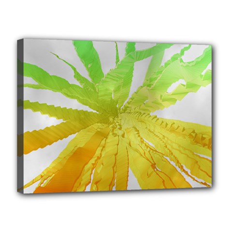 Abstract Background Tremble Render Canvas 16  X 12  (stretched)