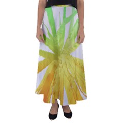 Abstract Background Tremble Render Flared Maxi Skirt