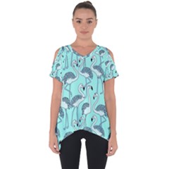 Bird Flemish Picture Cut Out Side Drop Tee by Mariart