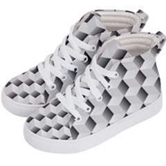 Cube Isometric Kids  Hi-top Skate Sneakers by Mariart