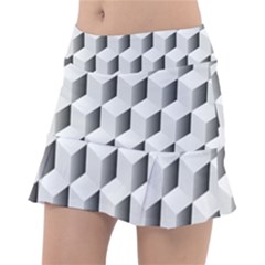 Cube Isometric Tennis Skirt