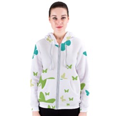 Butterfly Women s Zipper Hoodie by Mariart