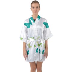 Butterfly Quarter Sleeve Kimono Robe