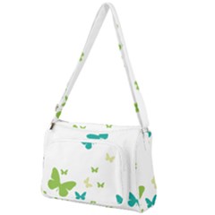 Butterfly Front Pocket Crossbody Bag by Mariart