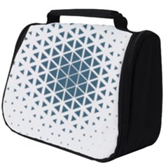 Business Blue Triangular Pattern Full Print Travel Pouch (big) by Mariart