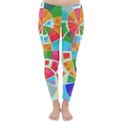 Circle Background Classic Winter Leggings