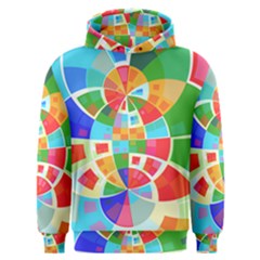 Circle Background Men s Overhead Hoodie