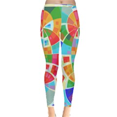 Circle Background Inside Out Leggings