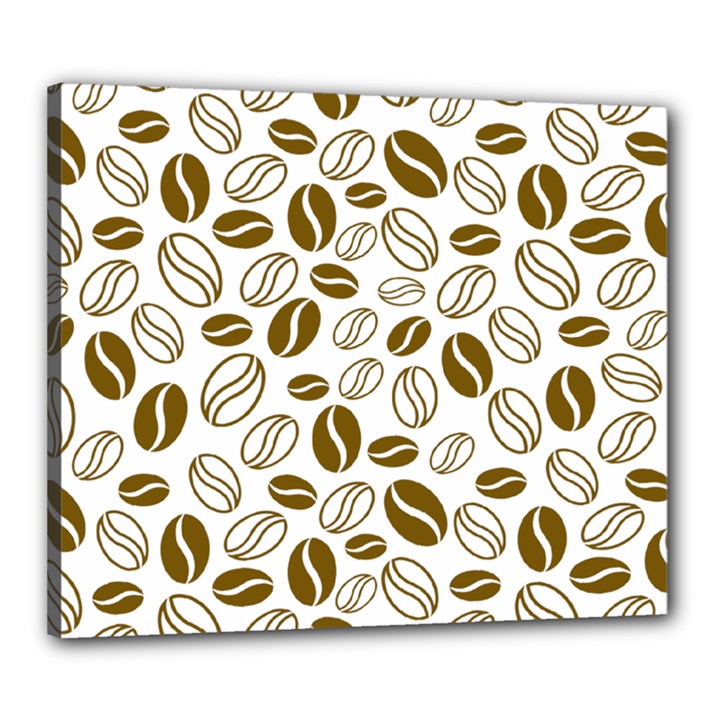 Coffee Beans Vector Canvas 24  x 20  (Stretched)