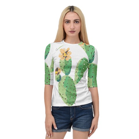 Cactaceae Thorns Spines Prickles Quarter Sleeve Raglan Tee by Mariart