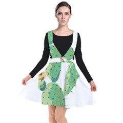 Cactaceae Thorns Spines Prickles Plunge Pinafore Dress by Mariart