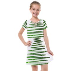 Christmas Tree Spruce Kids  Cross Web Dress